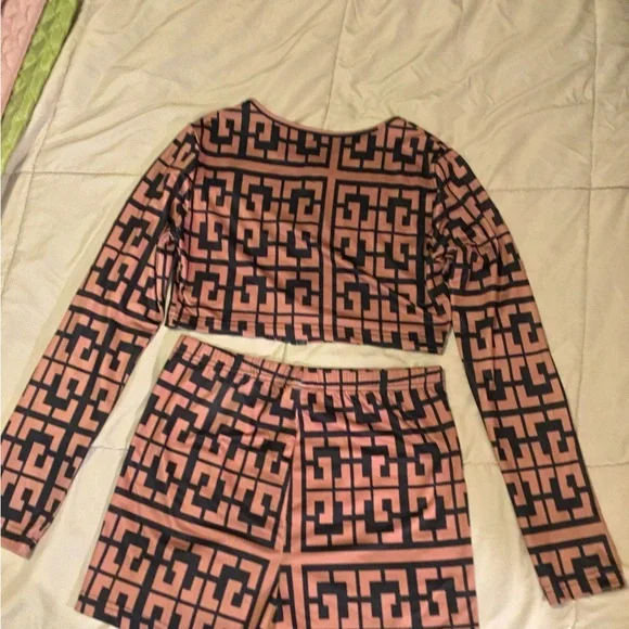 Geometric Patterned Two-Piece Set - Picture 7 of 8
